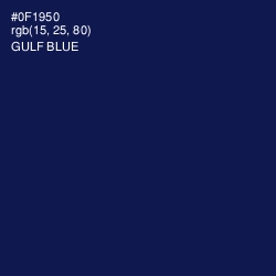 #0F1950 - Gulf Blue Color Image